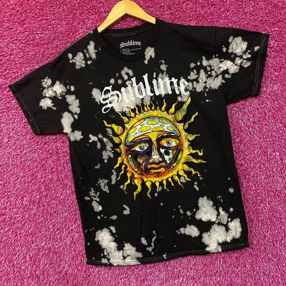 Sublime 40 Oz To Freedom Album Cover Sun Logo Tie-Dye T-Shirt Large - Picture 3 of 4